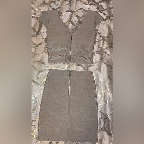 BEBE Bodycon Two Piece Skirt Set - Picture 2 of 7